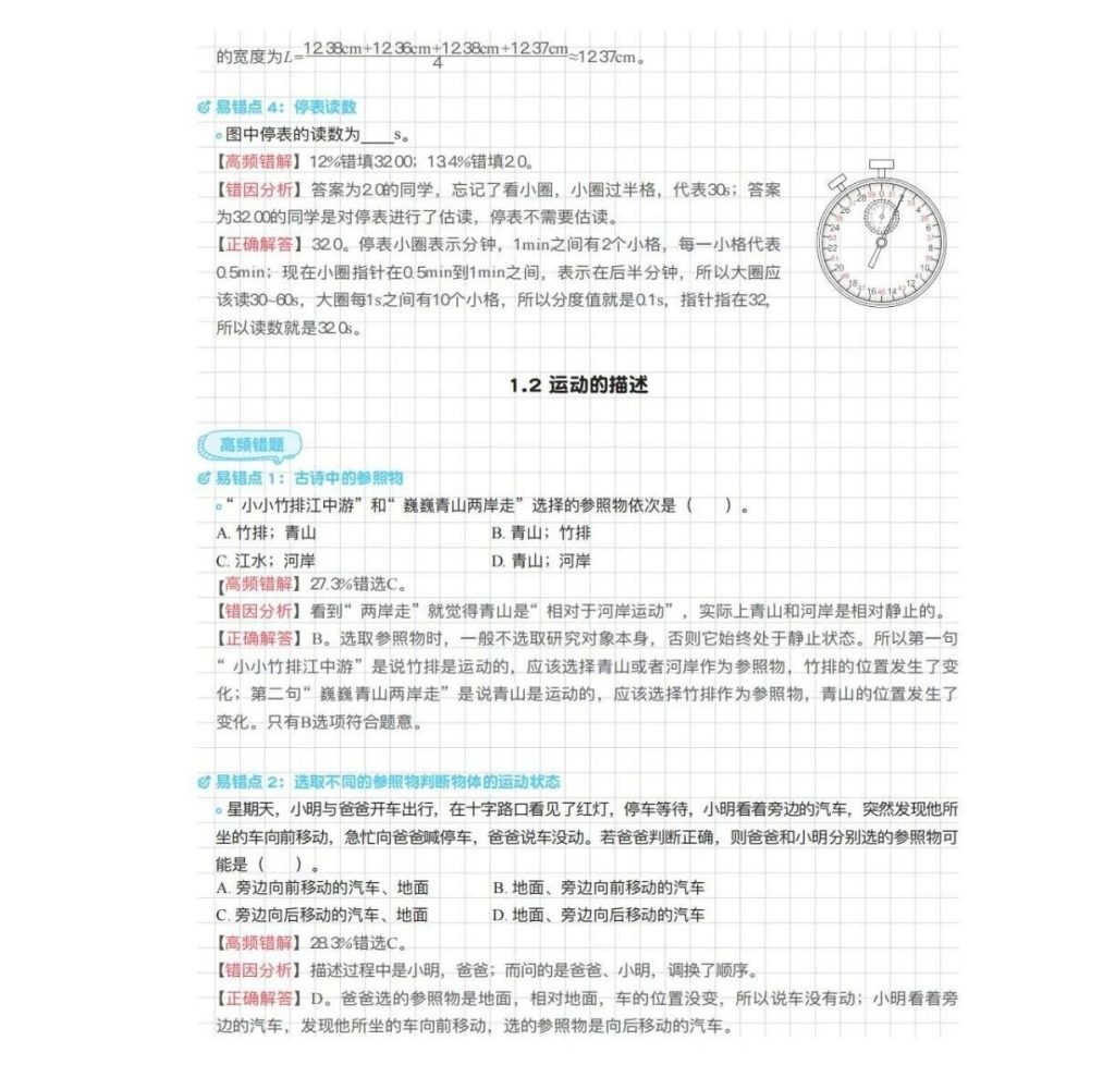 图片[2]-初二〖八上物理〗 高频易错点归纳分析-宝库盒教辅资料站