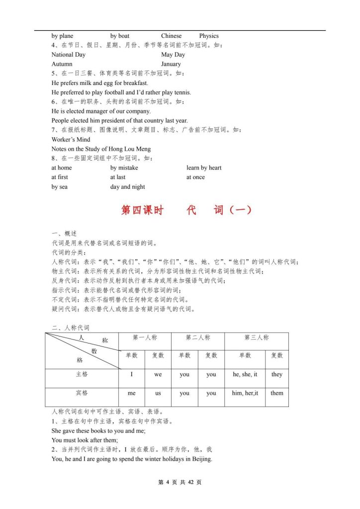 图片[4]-（超详）初中英语知识点归纳汇总-宝库盒教辅资料站