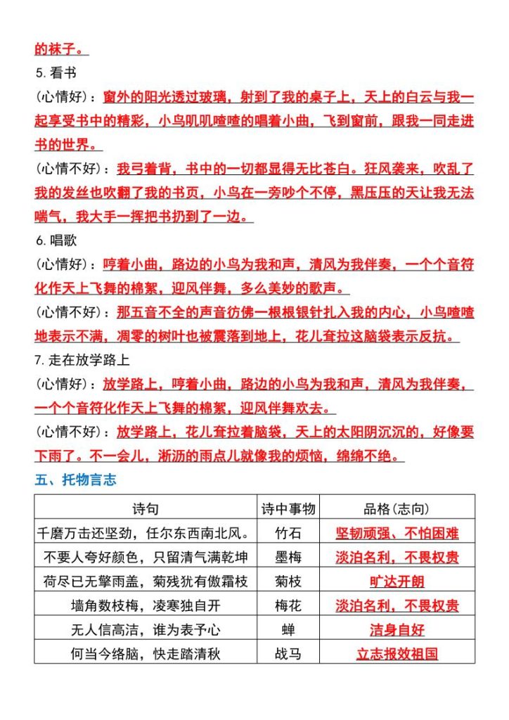 图片[4]-六年级下册语文小升初语文总复习—词句段专项-宝库盒教辅资料站