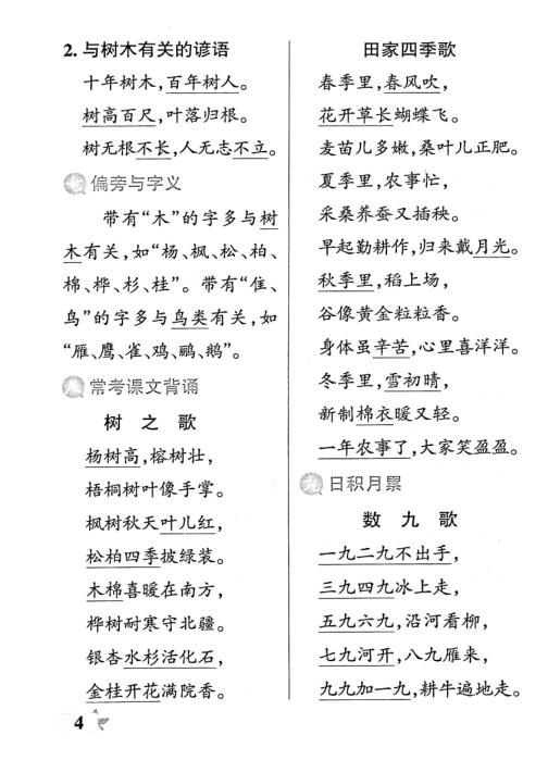 图片[5]-26春二年级语文上册期末复习考前必背知识手册提优特训-宝库盒教辅资料站