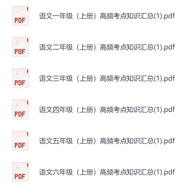 【2026最新版】小学语文1-6年级上册《高频考点知识汇总》｜覆盖全部年级｜300+核心知识点｜PDF可打印｜专家教研组整理！-宝库盒教辅资料站