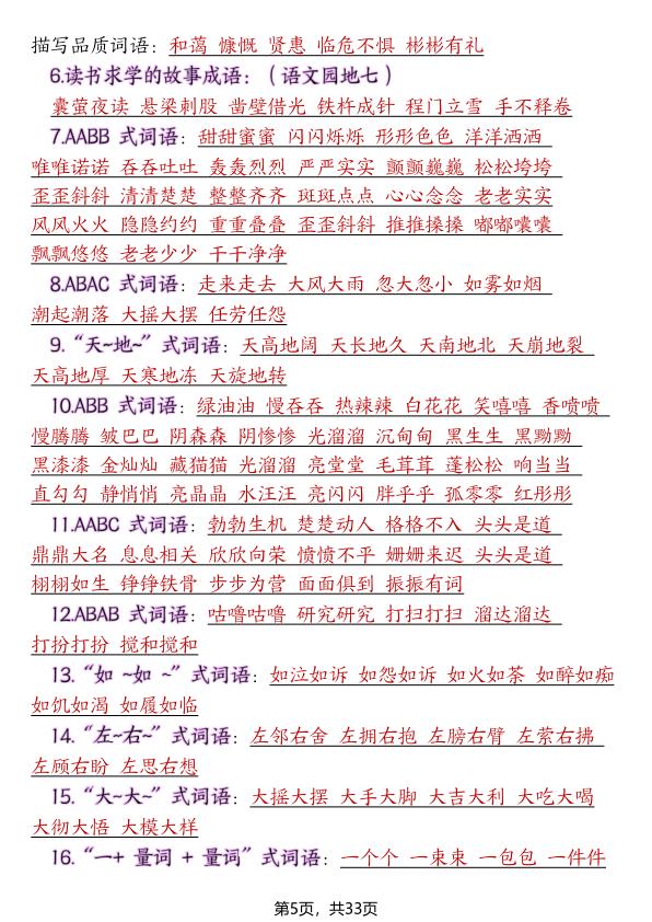 图片[5]-2026四年级下册语文期末复习十大高频考点归纳必考知识点-宝库盒教辅资料站