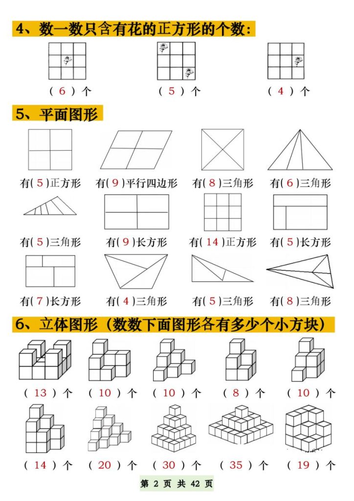 图片[2]-2026一年级下册数学五大常考专项练习同步巩固提升-宝库盒教辅资料站