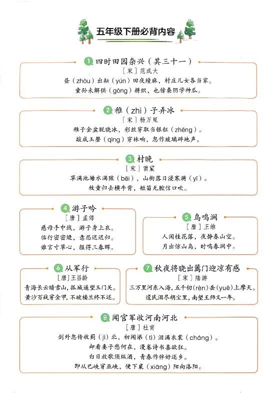 图片[5]-2026小学语文1-6年级下册寒假必背内容全套同步预习-宝库盒教辅资料站