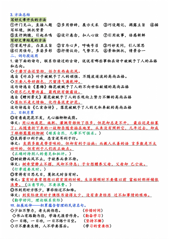 图片[6]-2026六年级下册语文语文园地全册考点总结同步复习资料-宝库盒教辅资料站