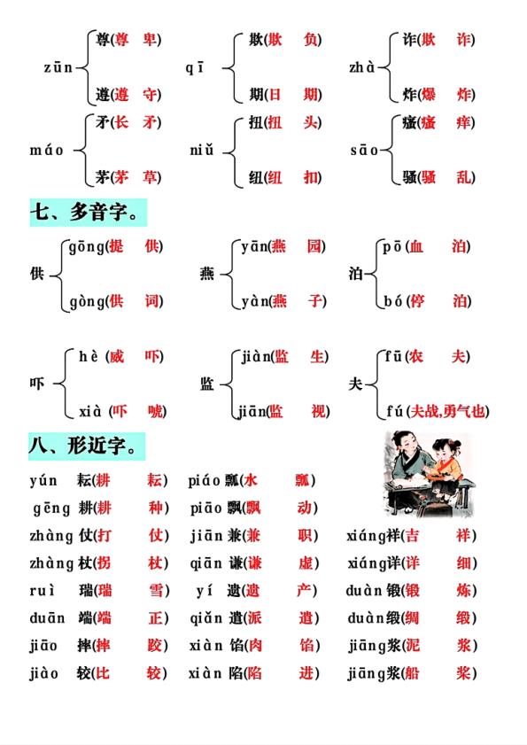 图片[4]-五年级下册语文全册知识点汇总完整版-宝库盒教辅资料站