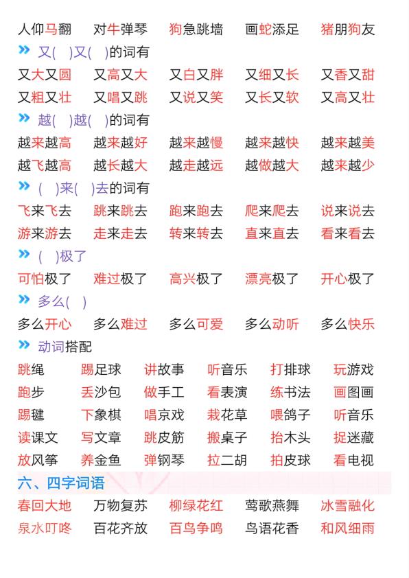 图片[4]-一年级下册语文全册必背常考知识点梳理覆盖拼音生字词语句子-宝库盒教辅资料站