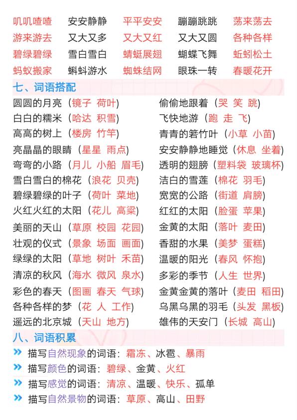 图片[5]-一年级下册语文全册必背常考知识点梳理覆盖拼音生字词语句子-宝库盒教辅资料站