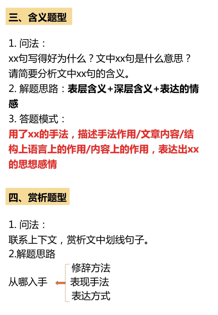 图片[6]-六年级下册语文常见阅读文章题型总结掌握答题技巧提升得分能力-宝库盒教辅资料站