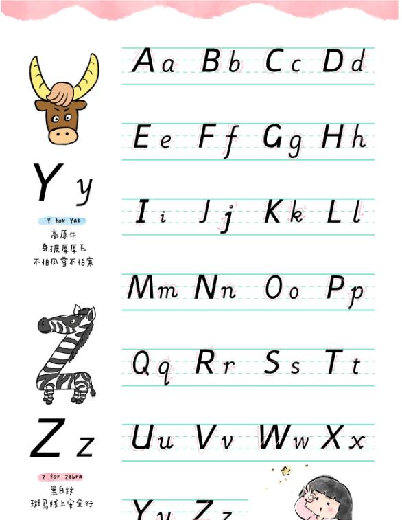 图片[6]-幼小衔接英语26个英文字母启蒙认知+控笔训练-宝库盒教辅资料站