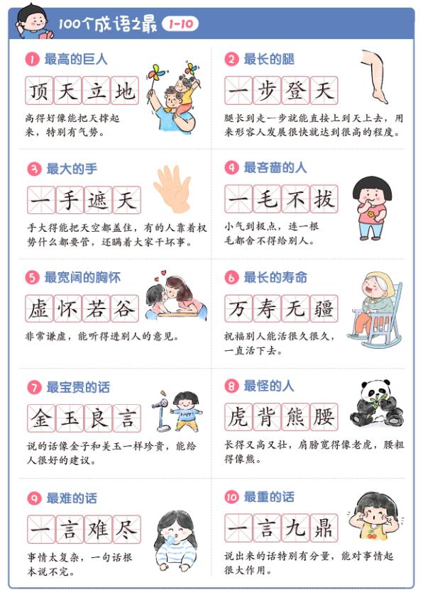 图片[2]-幼小衔接语文100个成语之最（趣味启蒙版）-宝库盒教辅资料站