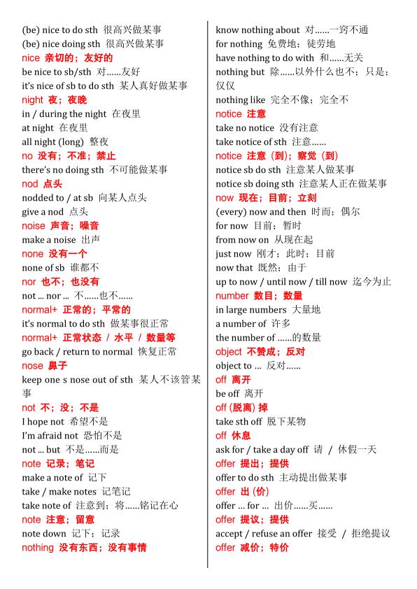 图片[2]-2026中考英语必背单词与固定搭配1500组高频考点精编-宝库盒教辅资料站