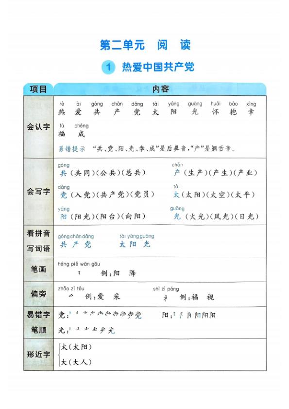 图片[6]-一年级下册语文课文知识梳理-宝库盒教辅资料站