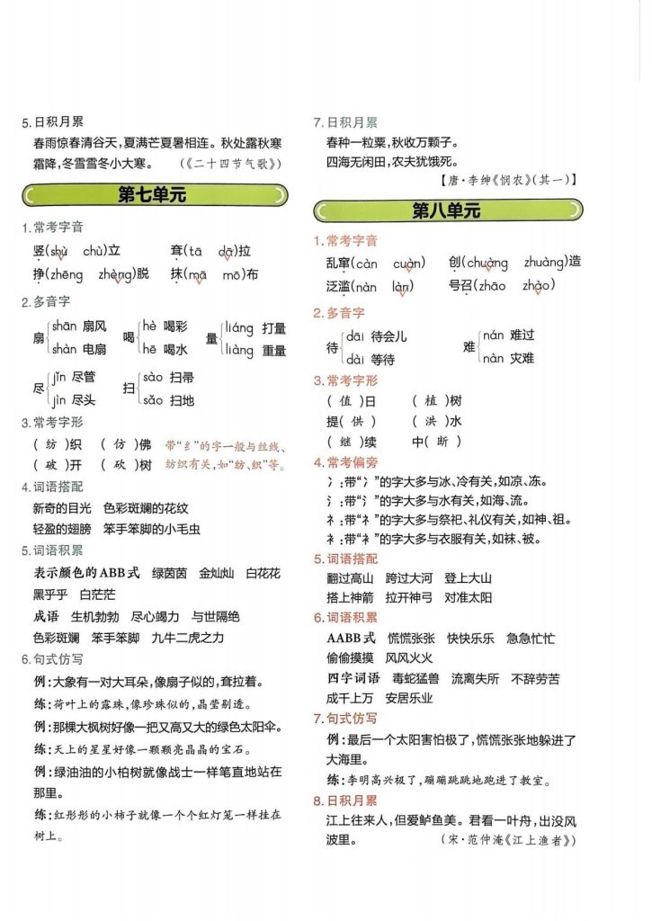 图片[4]-2026春二年级下册语文期末知识挂图-宝库盒教辅资料站
