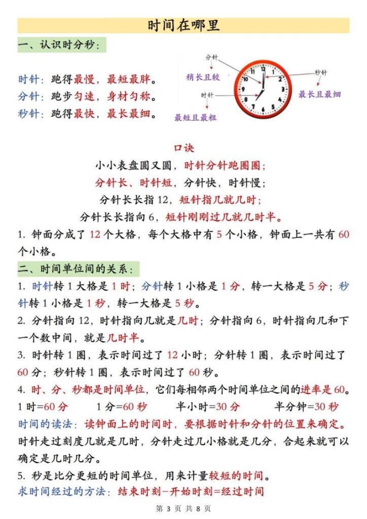 图片[3]-2026春二年级下册数学必背公式汇总-宝库盒教辅资料站