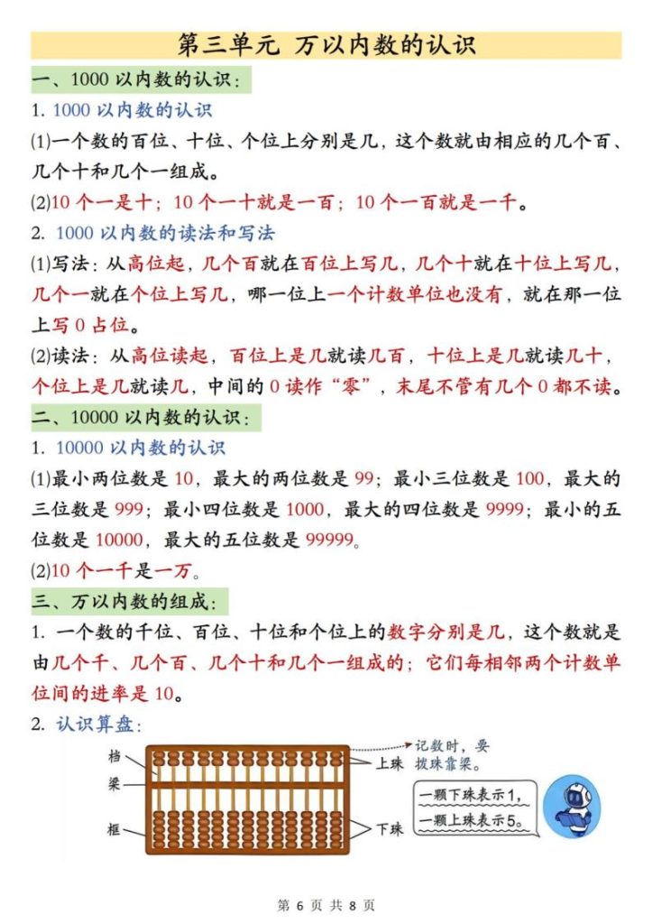 图片[6]-2026春二年级下册数学必背公式汇总-宝库盒教辅资料站