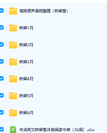图片[8]-未泱泱妈英文阅读营【桥梁+初级+中级+高级+加油包】全套视频资料下载-宝库盒教辅资料站