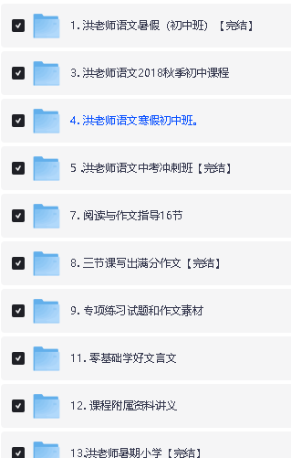 图片[2]-洪鑫语文系列全套视频资料-宝库盒教辅资料站