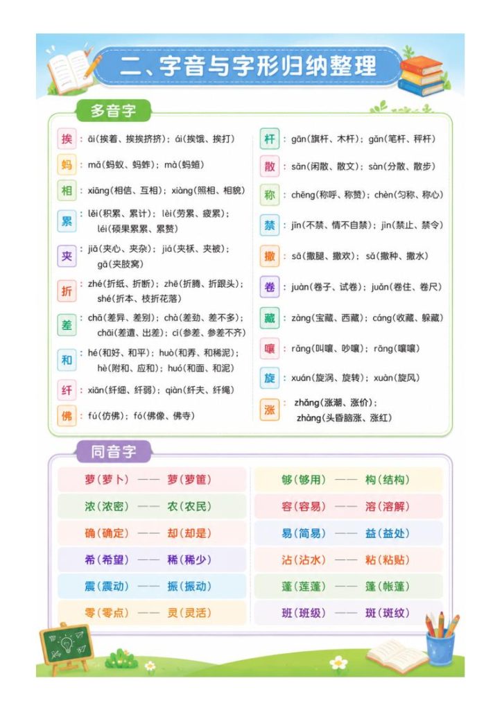 图片[3]-26春新版三年级下册语文全册高频考点-宝库盒教辅资料站