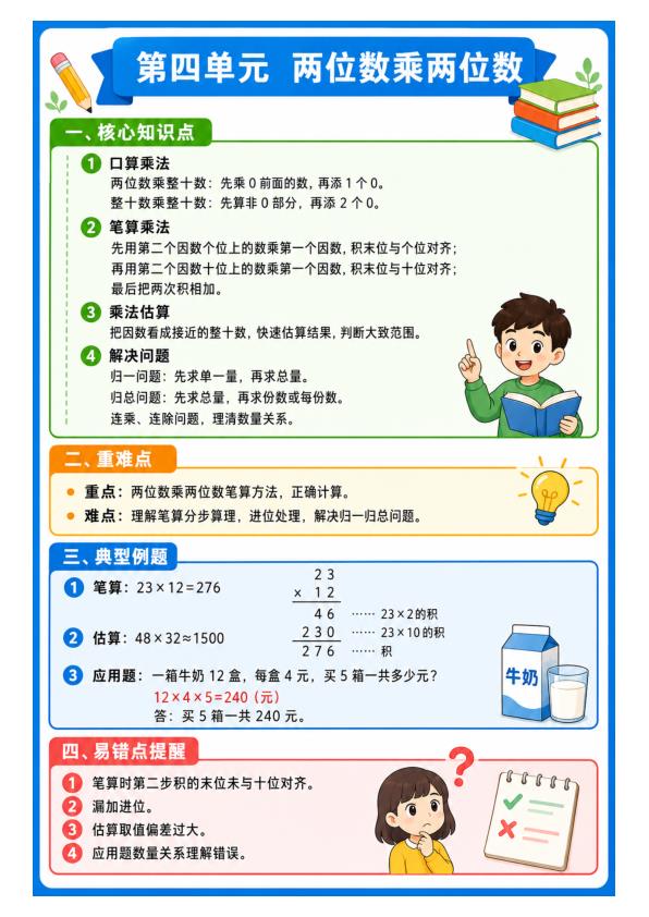 图片[4]-三年级下册数学必背知识点汇总（考试神器）-宝库盒教辅资料站