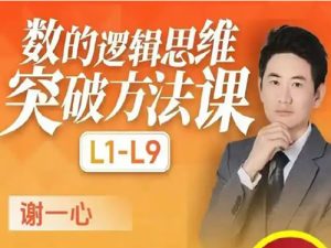 谢一心小学初中高中L1-L9数学思维课全套视频-宝库盒教辅资料站