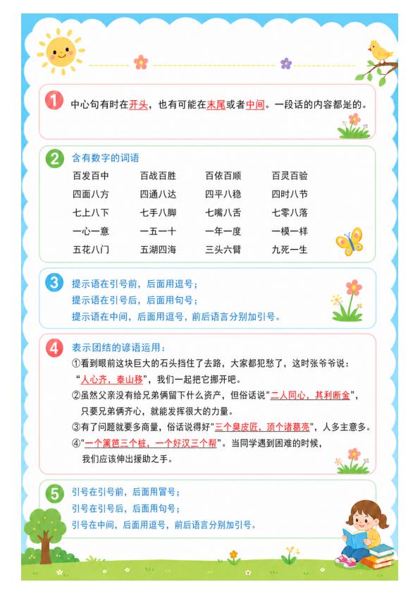 图片[5]-三年级上册语文语文园地考点梳理-宝库盒教辅资料站
