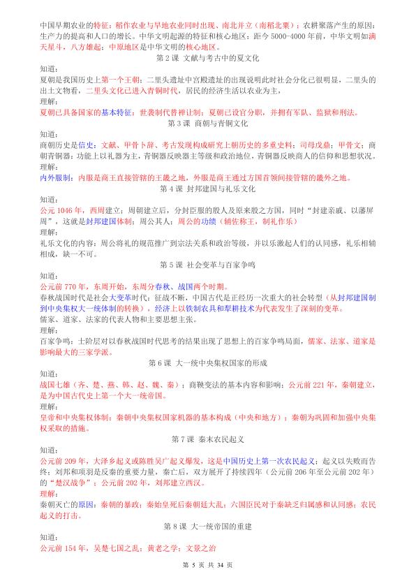图片[5]-2027高中历史知识点归纳汇总-宝库盒教辅资料站