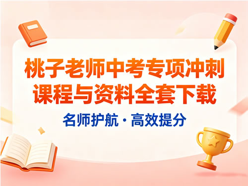 图片[1]-桃子老师中考英语专项冲刺课程与资料全套-宝库盒教辅资料站