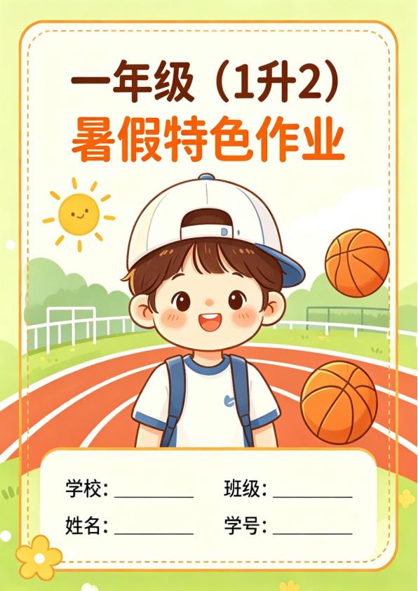 图片[1]-26年一年级语文一升二暑假特色作业-宝库盒教辅资料站