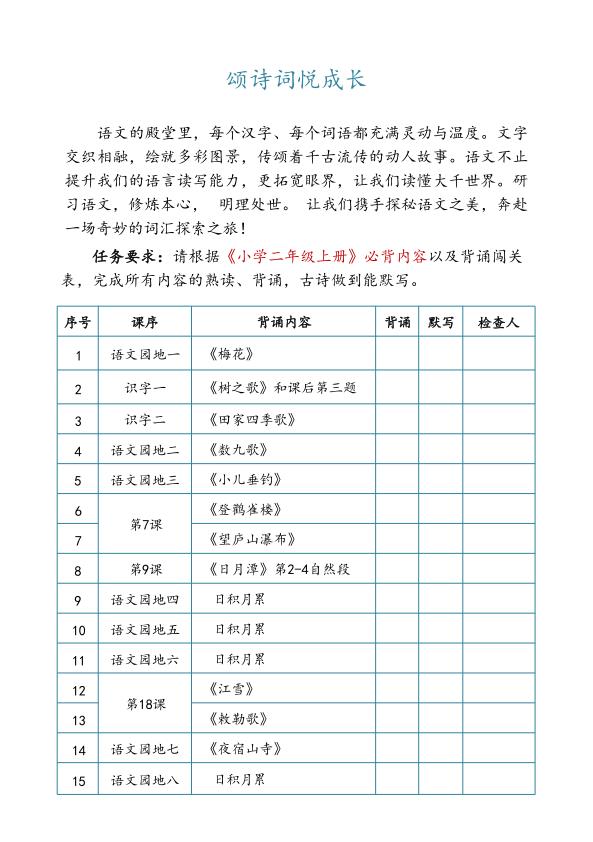 图片[5]-26年一年级语文一升二暑假特色作业-宝库盒教辅资料站