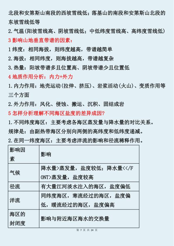 图片[8]-初中地理万能答题模板-宝库盒教辅资料站