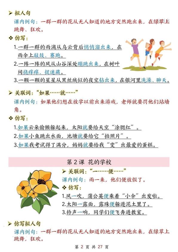 图片[2]-新三年级上册语文课内重点仿写句子汇总-宝库盒教辅资料站