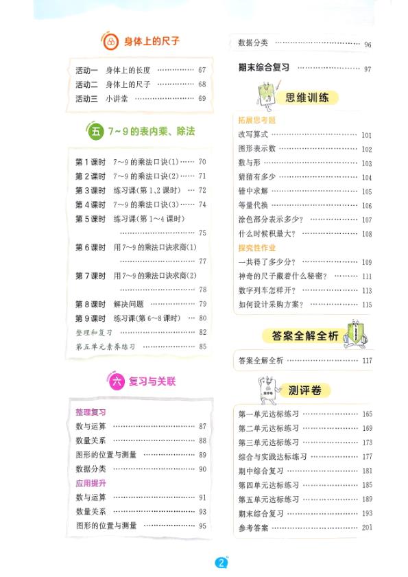 图片[5]-二年级上册（数学） 53天天练+测评卷+思维训练【电子版 可打印 含答案】（人教版）2026秋-宝库盒教辅资料站