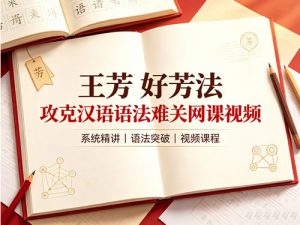 王芳 好芳法 攻克汉语语法难关网课视频-宝库盒教辅资料站