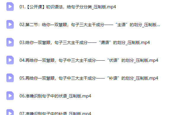 图片[2]-王芳 好芳法 攻克汉语语法难关网课视频-宝库盒教辅资料站