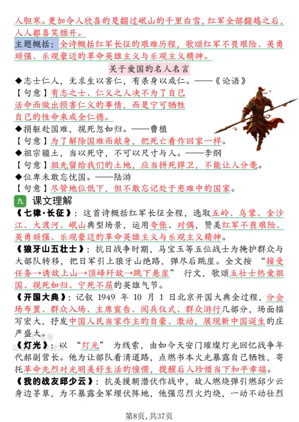 图片[8]-2026新六年级上册语文1-8单元知识点背读-宝库盒教辅资料站