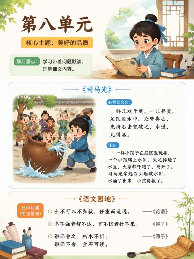 图片[8]-2026秋三年级上册语文课文预习必背内容-宝库盒教辅资料站