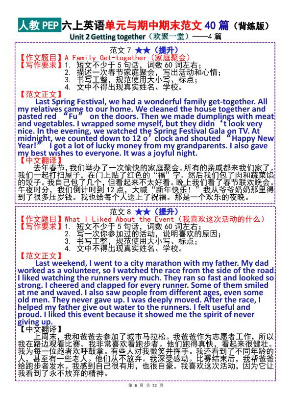 图片[6]-26新六年级上册英语单元期中期末作文范文40篇-宝库盒教辅资料站