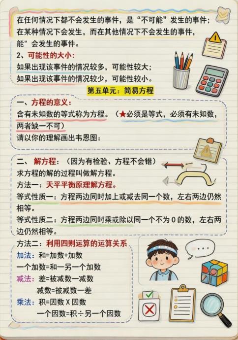 图片[4]-26秋五年级上册数学全册必背知识点,赶紧收好!-宝库盒教辅资料站