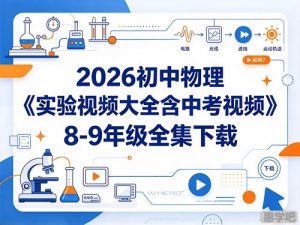 2026初中物理《实验视频大全含中考视频》8-9年级全集-宝库盒教辅资料站