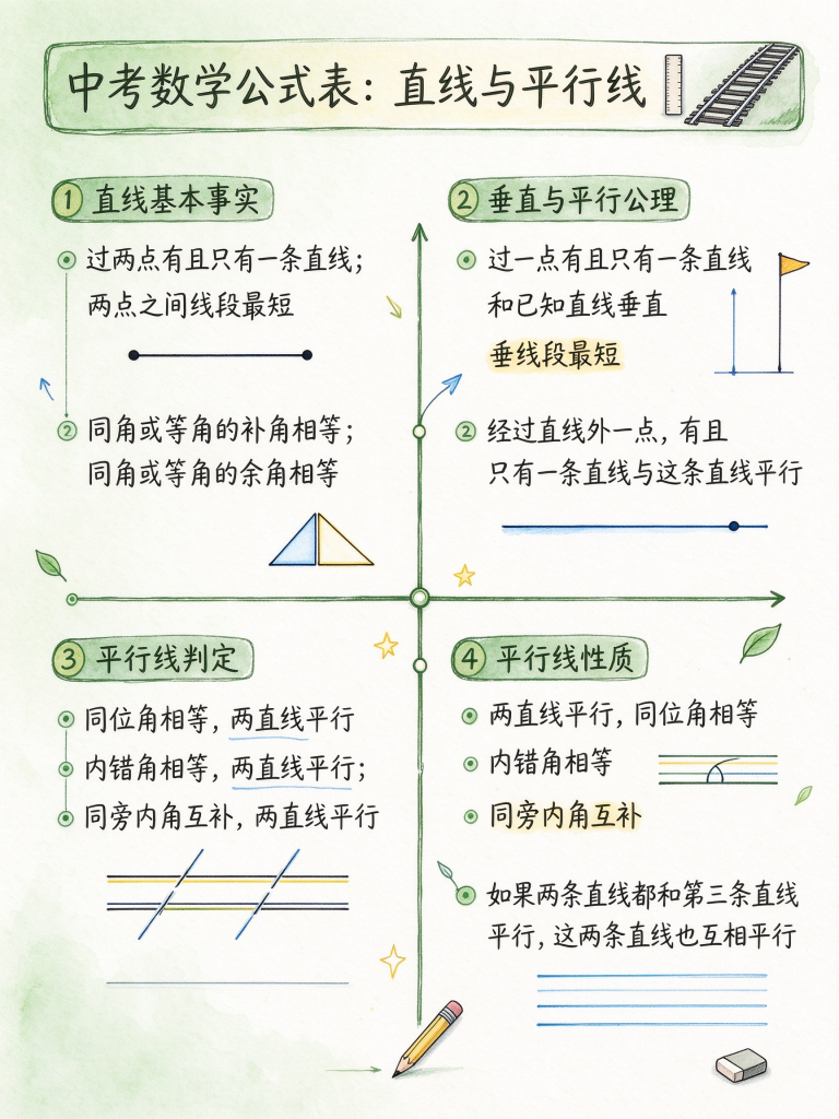 图片[1]-2027中考数学公式表汇总大全-宝库盒教辅资料站