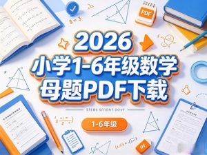 2026小学1-6年级数学母题-宝库盒教辅资料站