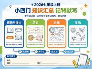 2026七年级上册小四门知识汇总记背默写-宝库盒教辅资料站