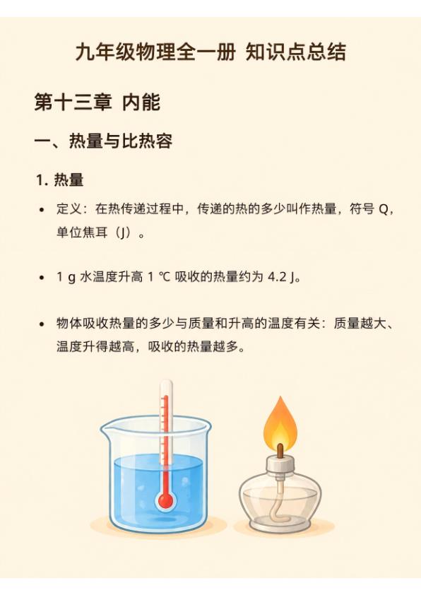 图片[1]-九年级物理全一册知识点总结-宝库盒教辅资料站